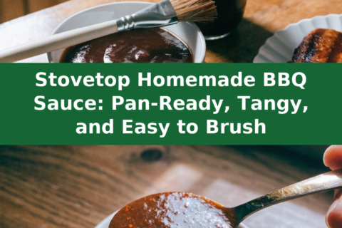 Stovetop Homemade BBQ Sauce: Pan-Ready, Tangy, and Easy to Brush Pinterest recipe pin