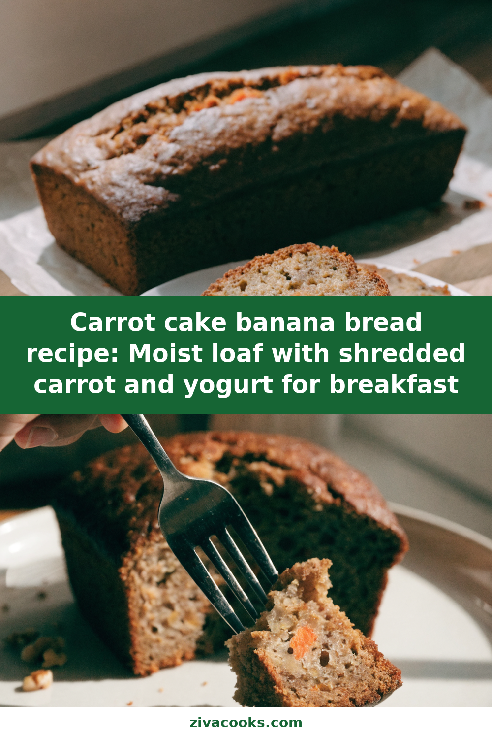 Carrot Cake Banana Bread